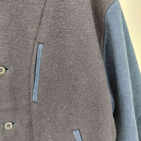 イッセイミヤケメン ISSEY MIYAKE MEN 80s 筆タグ ウール デニム 切替 スタジャン アワードジャケット メンズ JPN:M
