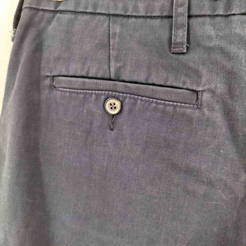 BRILL サスペンダーボタン ダメージ加工 ワイド チノパンツ レディース