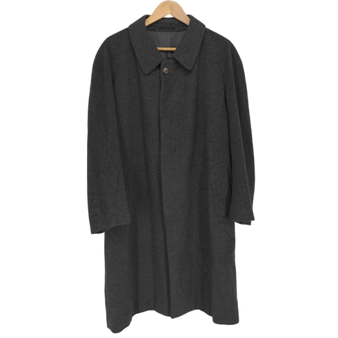 ランバンクラッシック LANVIN CLASSIQUE カシミヤ100比翼ステンカラーコート メンズ