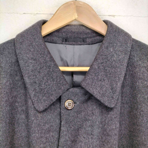 ランバンクラッシック LANVIN CLASSIQUE カシミヤ100比翼ステンカラーコート メンズ