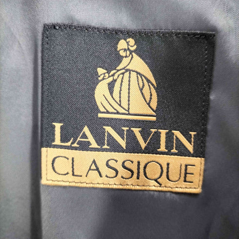 ランバンクラッシック LANVIN CLASSIQUE カシミヤ100比翼ステンカラーコート メンズ