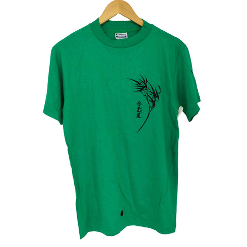 ヘインズ Hanes 80-90s BEEFY-T 合気道プリントTシャツ メンズ import:M