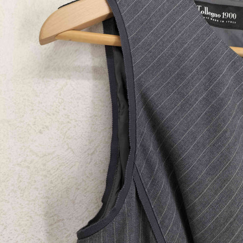 ブルックスブラザーズレッドフリース BROOKS BROTHERS REDFLEECE Tollegno1990 ボーダー柄ノースリーブワンピース レディース 8