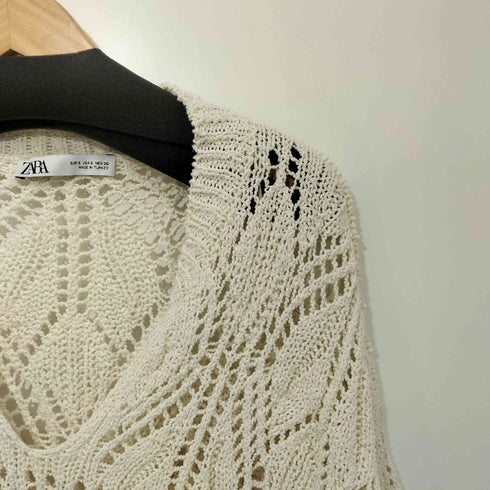 ザラ ZARA ニット ホワイト レディース