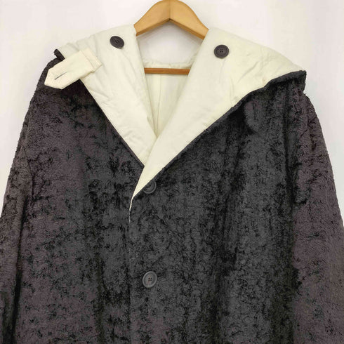 イッセイミヤケメン ISSEY MIYAKE MEN 98AW 銀タグ リバーシブル 中綿 パデッド パフ フーデッド ロング コート メンズ JPN:XXL