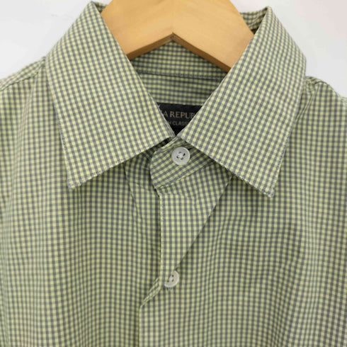 バナナリパブリック BANANA REPUBLIC 00s 襟芯 ギンガムチェック シャツ メンズ import:S