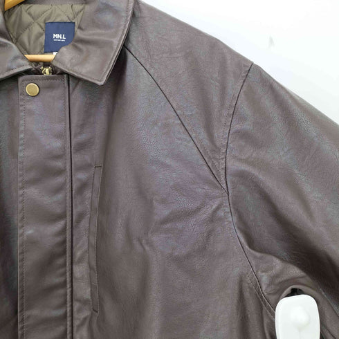 モノマート MONO-MART フェイクレザーオーバーサイズミディアムジャケット レディース FREE