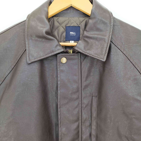 モノマート MONO-MART フェイクレザーオーバーサイズミディアムジャケット レディース FREE