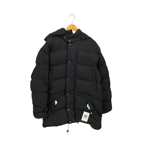 イッセイミヤケ ISSEY MIYAKE 04AW 黒タグ ダブルジッパー フーデッド ダウンジャケット メンズ JPN:XL