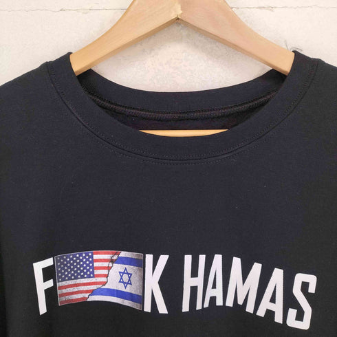 F※※K HAMAS フロントプリントクルーネックスウェット メンズ