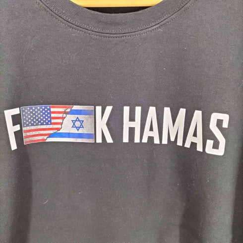 F※※K HAMAS フロントプリントクルーネックスウェット メンズ