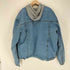 裏地ボアフェイクレイヤードデニムジャケット メンズ 2XL
