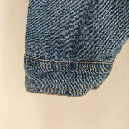 裏地ボアフェイクレイヤードデニムジャケット メンズ 2XL