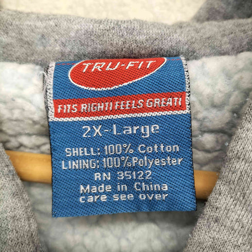 裏地ボアフェイクレイヤードデニムジャケット メンズ 2XL