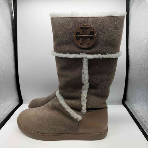 トリーバーチ TORY BURCH ロゴ ムートン ロング ブーツ レディース 7ME12