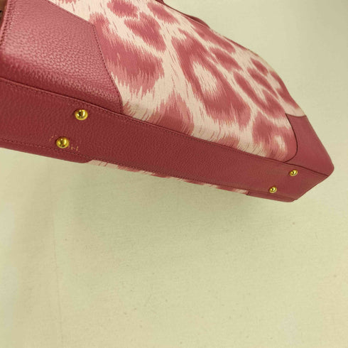 ヴィヴィアンウエストウッド Vivienne Westwood オーブロゴ ピンクレオパード トートバッグ レディース