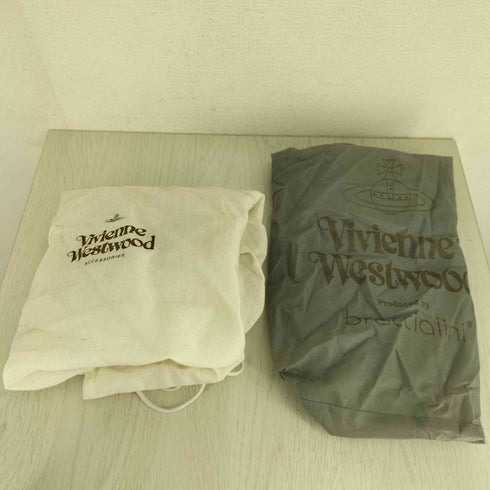 ヴィヴィアンウエストウッドロンドン Vivienne Westwood LONDON オーブロゴ クロコ型押し レザー トートバッグ レディース
