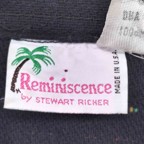 Reminiscence 80-90s USA製 肩パット付ウールシャツ レディース import:S