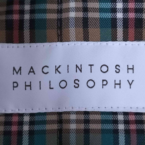マッキントッシュフィロソフィー MACKINTOSH PHILOSOPHY チェックライナー付き トレンチコート レディース 36