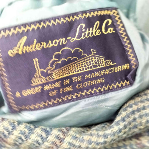 Anderson Little Co 70-80s チェックツイードジャケット メンズ