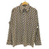 シアーズ Sears KINGS ROAD 70s ポリエステル 総柄 長袖シャツ メンズ import:L