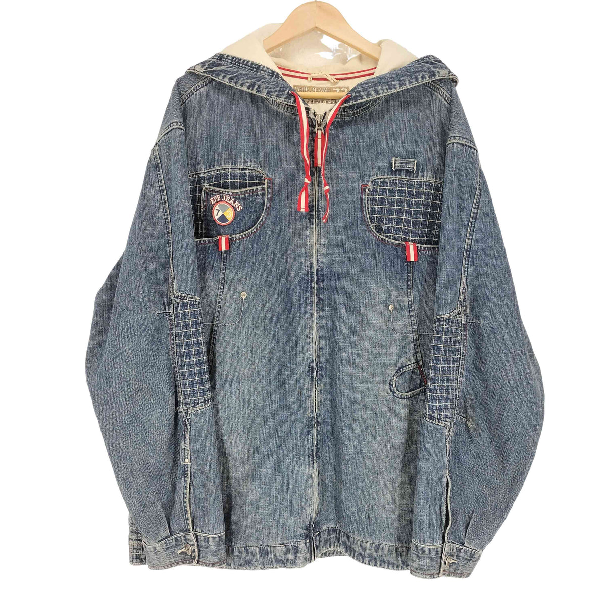ペペジーンズロンドン PEPE JEANS LONDON ジップフーディーデニム 