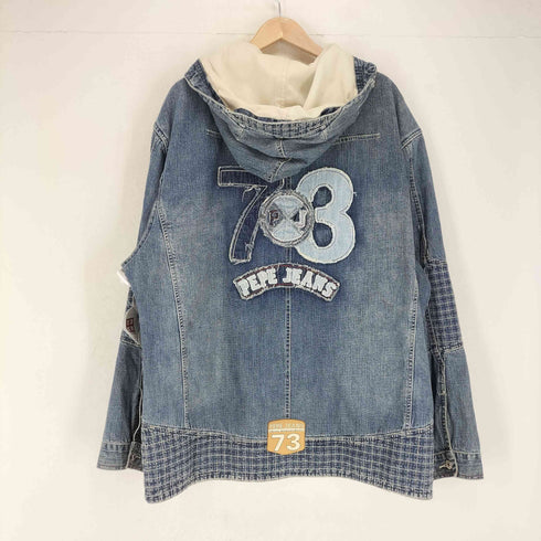 ペペジーンズロンドン PEPE JEANS LONDON ジップフーディーデニムジャケット メンズ