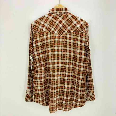 ジェイシーペニー J.C.PENNEY 70s~80s チェック コットン ウエスタンシャツ メンズ 16-35