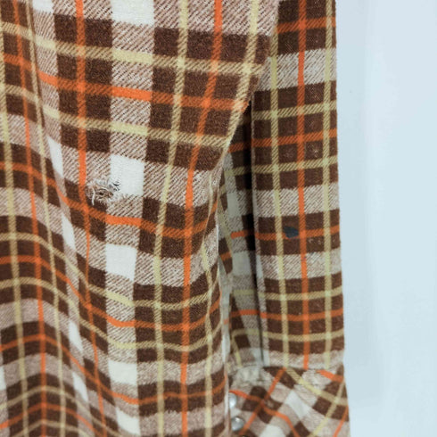 ジェイシーペニー J.C.PENNEY 70s~80s チェック コットン ウエスタンシャツ メンズ 16-35