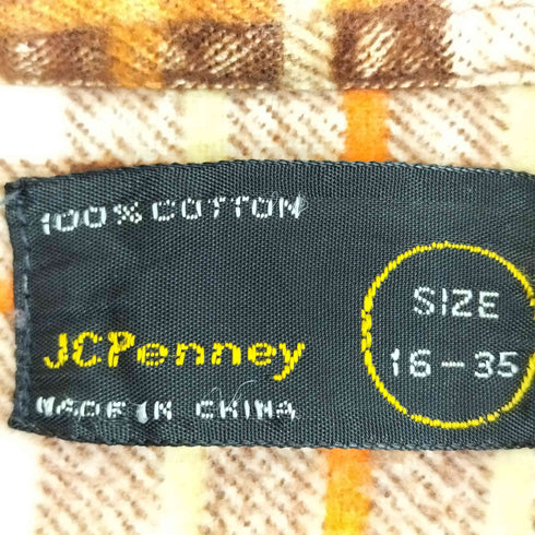 ジェイシーペニー J.C.PENNEY 70s~80s チェック コットン ウエスタンシャツ メンズ 16-35