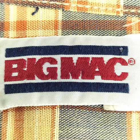 ビッグマック BIG MAC 80s チェック 2ポケット ネルシャツ メンズ