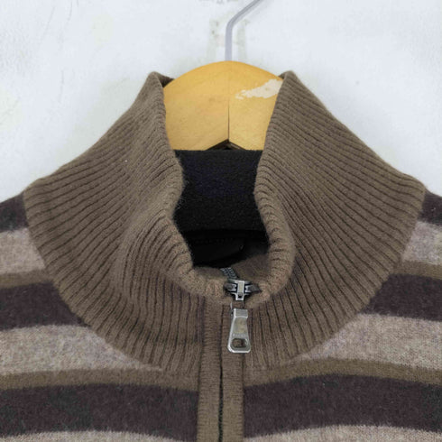 ヒューゴボス HUGO BOSS ボーダーハーフジップニット メンズ import:S