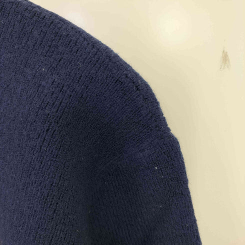 レオナールスポーツ LEONARD SPORT LF花柄刺繍 ウール混 モックネック ニットプルオーバー レディース JPN:M