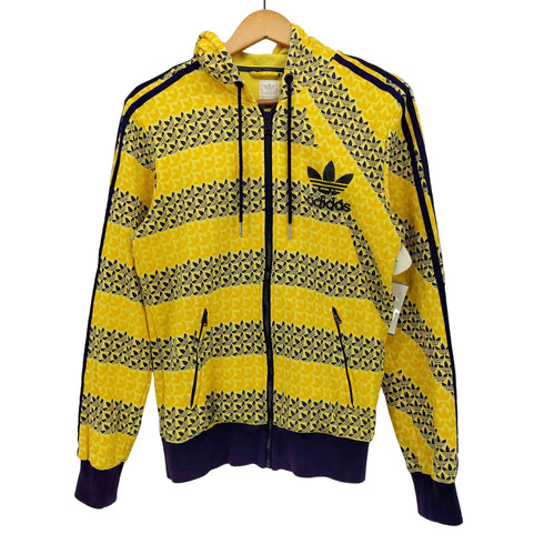 アディダス adidas 00S トレフォイル 総柄 スリーストライプ ジップアップ パーカー メンズ import:S