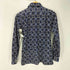 ジバンシィ GIVENCHY 70-80S 顔タグ デカ襟 総柄 L/S シャツ レディース 10