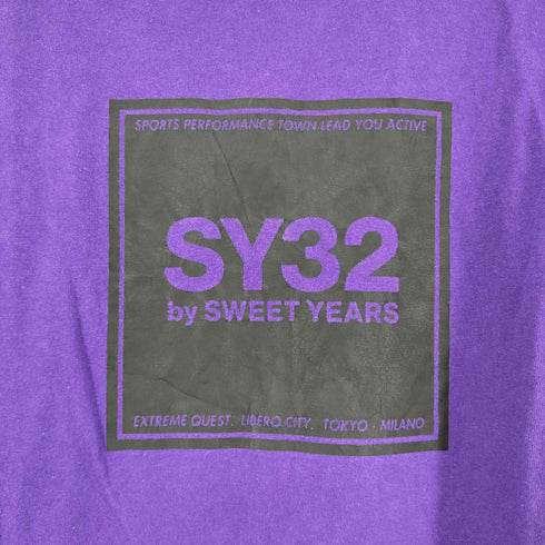 エスワイサーティトゥー SY32 by SWEET YEARS フロントプリント S/S Tシャツ メンズ JPN:L