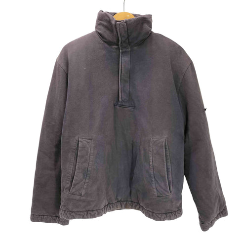 ストーンアイランド STONE ISLAND 00AW イタリア製 Paul Harvey ポールハーヴェイ期 ハーフジップ プルオーバー スウェット 茄子紺 メンズ import:M