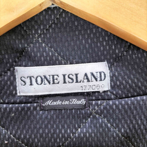 ストーンアイランド STONE ISLAND 00AW イタリア製 Paul Harvey ポールハーヴェイ期 ハーフジップ プルオーバー スウェット 茄子紺 メンズ import:M