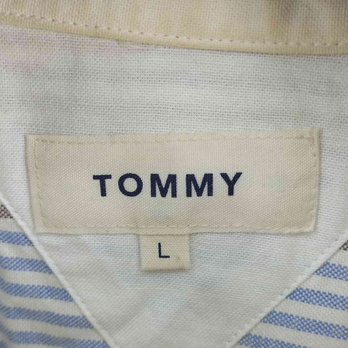 トミー TOMMY ストライプ L/S BDシャツ メンズ import:L
