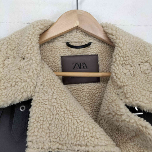 ザラ ZARA フェイクレザームートンB-3 レディース import:L