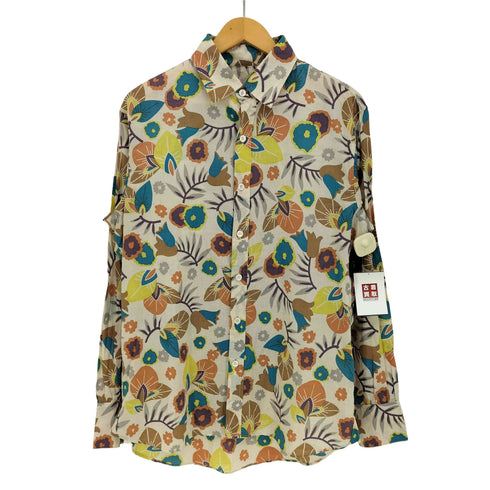 マルニ MARNI イタリア製 花柄 コットン 長袖シャツ メンズ EUR:48