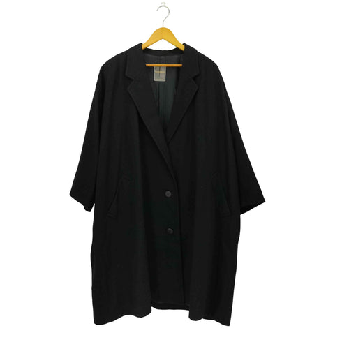 イッセイミヤケ ISSEY MIYAKE 80s 筆タグ ウール オーバーサイズ 3B チェスターコート レディース 9