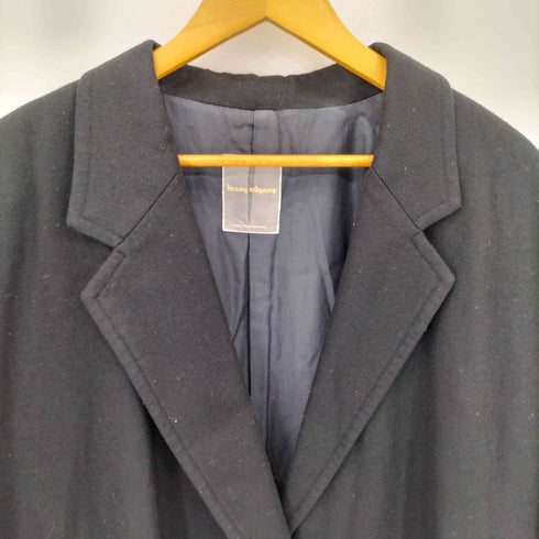 イッセイミヤケ ISSEY MIYAKE 80s 筆タグ ウール オーバーサイズ 3B チェスターコート レディース 9