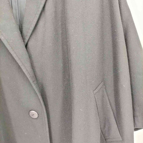 イッセイミヤケ ISSEY MIYAKE 80s 筆タグ ウール オーバーサイズ 3B チェスターコート レディース 9