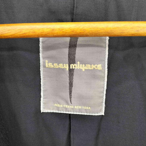 イッセイミヤケ ISSEY MIYAKE 80s 筆タグ ウール オーバーサイズ 3B チェスターコート レディース 9