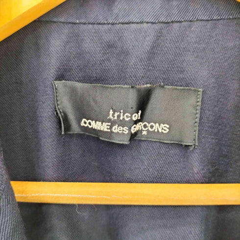 トリココムデギャルソン tricot COMME des GARCONS 90s ウールギャバジン レイヤードデザイン 2B テーラードジャケット レディース