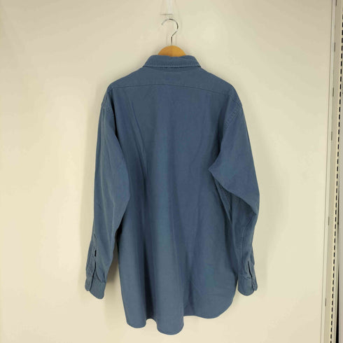 エルエルビーン L.L.Bean 80-90S CHAMOIS CLOTH SHIRT USA製 シャモアクロス ネル シャツ メンズ 17
