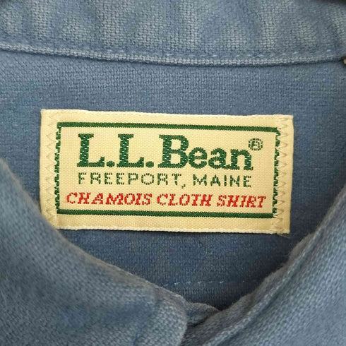 エルエルビーン L.L.Bean 80-90S CHAMOIS CLOTH SHIRT USA製 シャモアクロス ネル シャツ メンズ 17