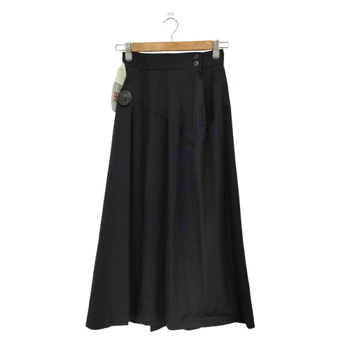 トリココムデギャルソン tricot COMME des GARCONS 80-90s ウールギャバジン スイッチング フレアスカート レディース JPN:M