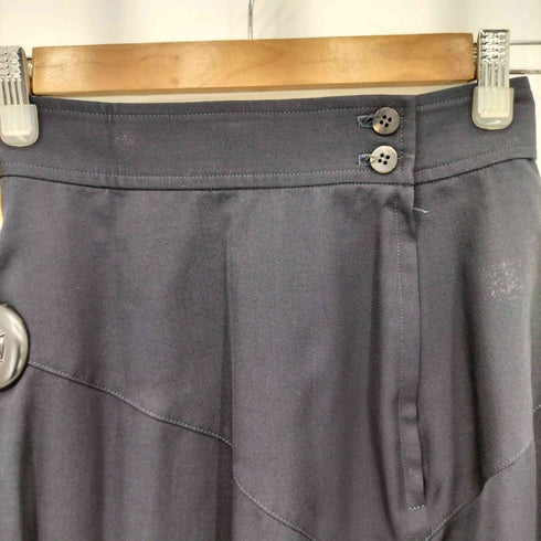 トリココムデギャルソン tricot COMME des GARCONS 80-90s ウールギャバジン スイッチング フレアスカート レディース JPN:M